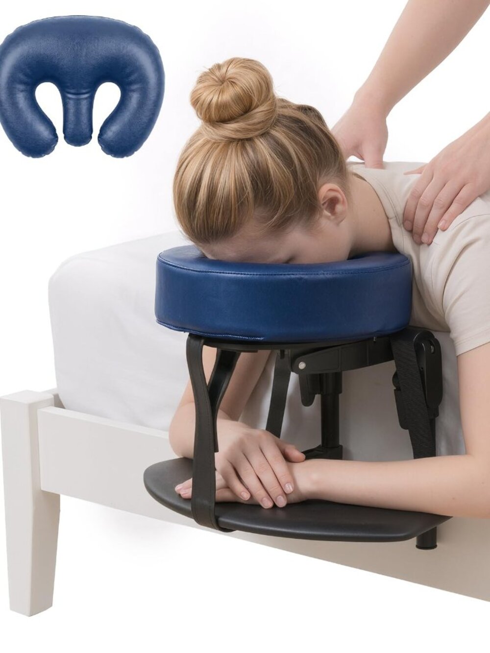 New Massage Headrest for Bed, Face Cradle Pillow for Relaxation
